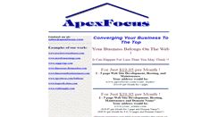 Desktop Screenshot of apexfocus.com