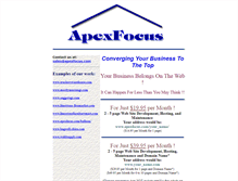 Tablet Screenshot of apexfocus.com